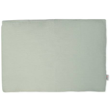 Taie d'oreiller unie en double gaze de coton Beige+Blanc+Bleu+Camel+Écru+Gris+Rose+Terracotta+Vert 18 - vertbaudet enfant 