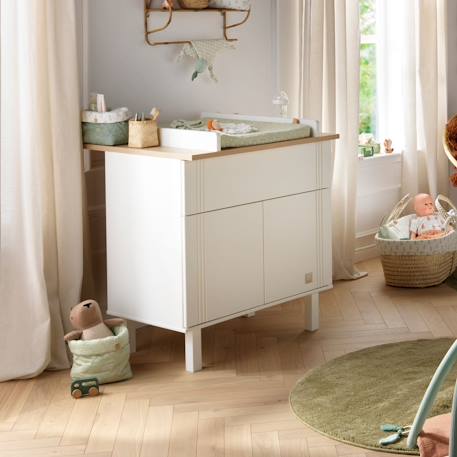 Plan à langer pour commode - eleonore Marron/blanc+Marron/vert 3 - vertbaudet enfant 