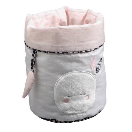 Panières gigognes en tissu en coton - miss fleur de lune Rose 2 - vertbaudet enfant 