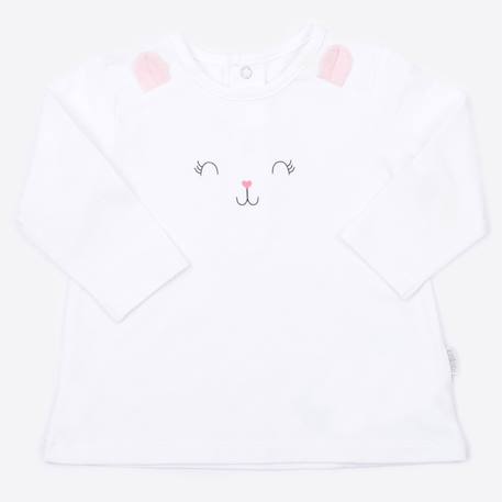 Pyjama bébé 2 pièces en coton bio lapin Bleu+Rose 9 - vertbaudet enfant 