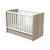 Lit bébé à barreaux - nova Blanc+Gris 2 - vertbaudet enfant 