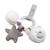Hochet ours en velours - celeste Gris 1 - vertbaudet enfant 