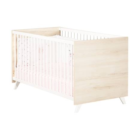 Lit bébé évolutif en bois - scandi Blanc/beige 2 - vertbaudet enfant 