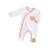Pyjama bébé en coton - esmee Blanc/orange+Blanc/rose 1 - vertbaudet enfant 