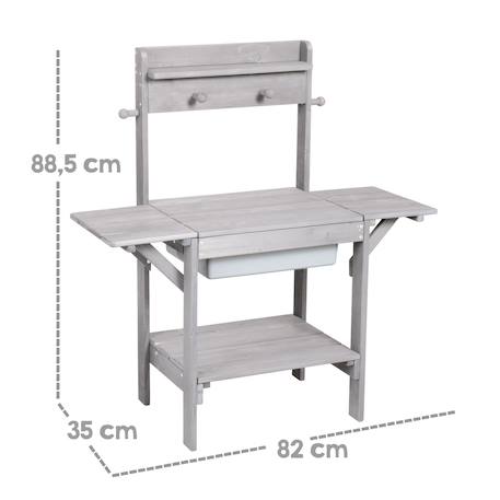 Table sable et eau en bois massif lasuré Gris+Teck 3 - vertbaudet enfant 