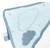 Cape de bain et gant en coton - lily Blanc/bleu 2 - vertbaudet enfant 