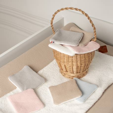 Lingettes bébé lavables 8 pièces Multicolore 2 - vertbaudet enfant 