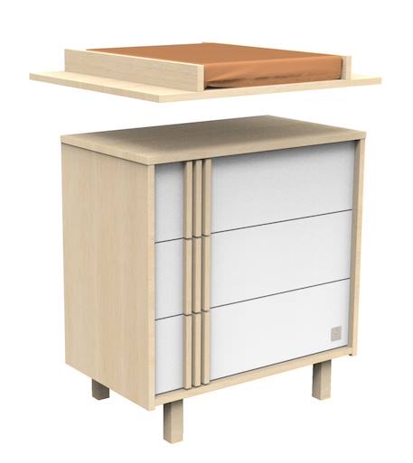 Plan à langer pour commode jusqu'à 15 kg - nature Marron 3 - vertbaudet enfant 