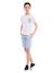 Bermuda chino slim berkley garçon Bleu ciel+Rouge 4 - vertbaudet enfant 