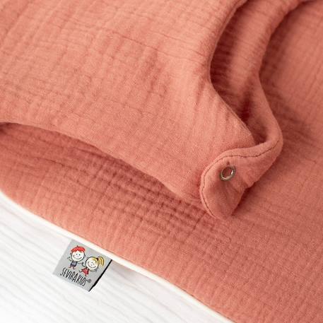 Gigoteuse sans manches en gaze de coton jeanne Beige+Blanc+Blanc à pois or+Bleu+Camel+Écru+Gris+Terracotta+Vert de gris+Vieux rose 26 - vertbaudet enfant 