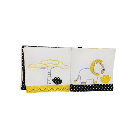 Livre d'eveil en velours - pluche et pompon Blanc 3 - vertbaudet enfant 
