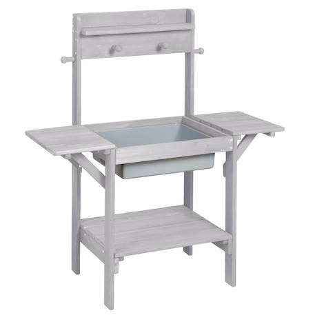 Table sable et eau en bois massif lasuré Gris+Teck 4 - vertbaudet enfant 