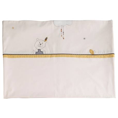 Parure de lit et taie en coton - timouki Beige 2 - vertbaudet enfant 