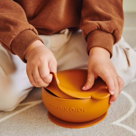 Coffret mes premiers repas bol cuillère gobelet Vert amande 4 - vertbaudet enfant 