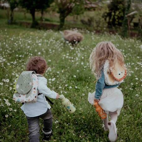 Sac à dos maternelle et crèche animaux Jaune+Orange+Rose 6 - vertbaudet enfant 