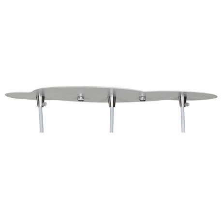 Suspension lumineuse trio plafonnier en coton multicolore - miss fleur de lune Multicolore 2 - vertbaudet enfant 