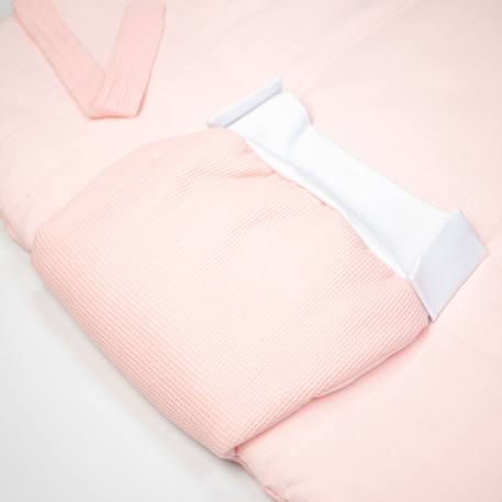 Couverture d'emmaillotage évolutive en nid d'abeille Beige+Bleu+Écru+Gris+Rose 26 - vertbaudet enfant 