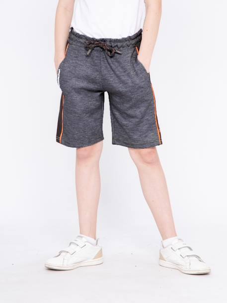 Bermuda molleton baliros garçon Gris clair+Gris foncé 5 - vertbaudet enfant 