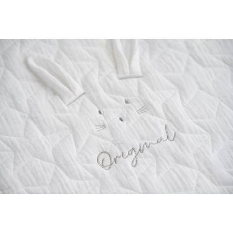 Couvre lit ovale pour berceau en coton - galopin Blanc+Bleu ciel+Bleu nuit+Jaune+Rose 3 - vertbaudet enfant 
