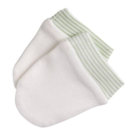 Lot bonnet et moufles bébé en coton - botanica Blanc/rose+Vert 7 - vertbaudet enfant 
