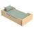 Lit bébé évolutif - little big bed en bois décor chêne miel - cannelle Beige+Marron 4 - vertbaudet enfant 