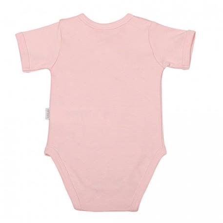 Body manches courtes en coton bio - basic Rose 2 - vertbaudet enfant 