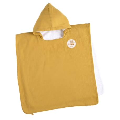 Poncho de bain enfant en coton - sunlight Jaune 1 - vertbaudet enfant 