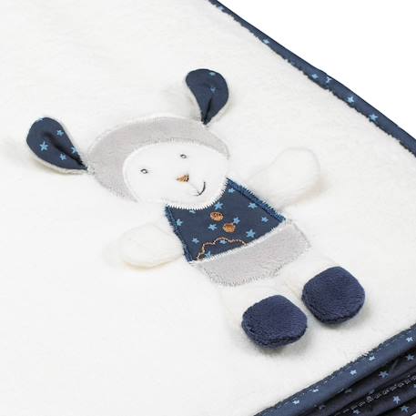 Couverture bébé en velours - merlin Blanc 2 - vertbaudet enfant 