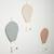 Montgolfière murale décorative en lin Beige+Écru+Pêche+Vert de gris 3 - vertbaudet enfant 