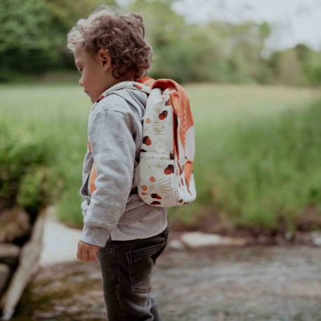 Sac à dos maternelle et crèche animaux Jaune+Orange+Rose 9 - vertbaudet enfant 