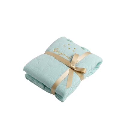 Couvre lit rectangulaire berceau en coton - original Blanc+Bleu ciel+Bleu nuit+Jaune+Rose 5 - vertbaudet enfant 