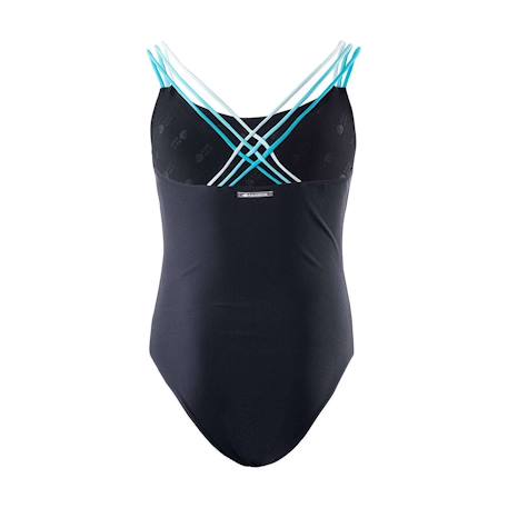 Maillot de bain 1 pièce harma nylon Noir / bleu clair vif 2 - vertbaudet enfant 