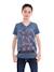 T-shirt col v nogota garçon Bleu marine+Gris foncé 1 - vertbaudet enfant 
