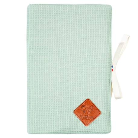 Protège carnet de santé en nid d'abeille Beige+Bleu+Écru+Rose+Vert 14 - vertbaudet enfant 