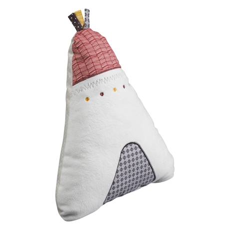 Coussin déco tipi en polyester - timouki Blanc 4 - vertbaudet enfant 