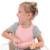 Bavoir récupérateur en silicone Gris+Rose 7 - vertbaudet enfant 