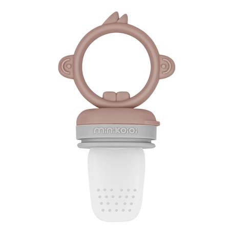 Grignoteur bébé en silicone innovant Bleu marine+Caramel+Vert amande 7 - vertbaudet enfant 