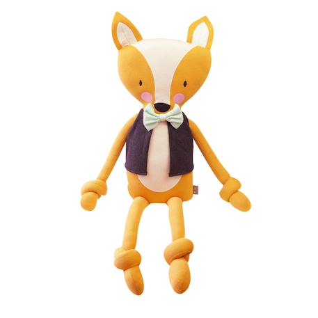 Grande peluche renard en coton Orange 1 - vertbaudet enfant 