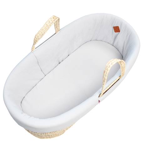 Habillage de couffin en gaze de coton jeanne Beige+Blanc+Bleu+Camel+Écru+Gris clair+Rose+Terracotta+Vert de gris 26 - vertbaudet enfant 