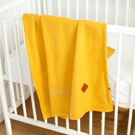 Couverture polaire  coton ultra-doux Beige+Écru+Moutarde+Rose+Vert eucalyptus 15 - vertbaudet enfant 