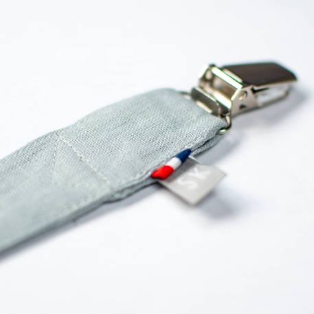 Attache tétine  en lin lavé Beige+Écru+Pêche+Vert de gris 8 - vertbaudet enfant 