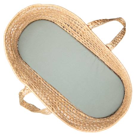 Drap housse couffin en coton jersey uni Beige+Blanc+Écru+Pêche+Vert amande+Vert de gris 11 - vertbaudet enfant 