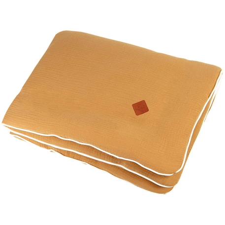 Couverture en gaze de coton jeanne Beige+Blanc+Blanc à pois or+Bleu+Camel+Écru+Gris clair+Terracotta+Vert de gris+Vieux rose 23 - vertbaudet enfant 