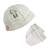 Lot bonnet et moufles bébé en coton - botanica Blanc/rose+Vert 5 - vertbaudet enfant 