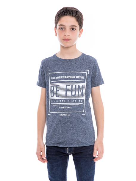 Garçon-T-shirt pur coton naranja garçon