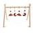 Arche d'éveil bois avec 4 jouets - uni sauge Beige+Rose+Rouge+Vert 6 - vertbaudet enfant 