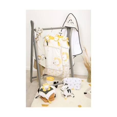 Cape de bain plus gant en coton - pluche et pompon Blanc 3 - vertbaudet enfant 