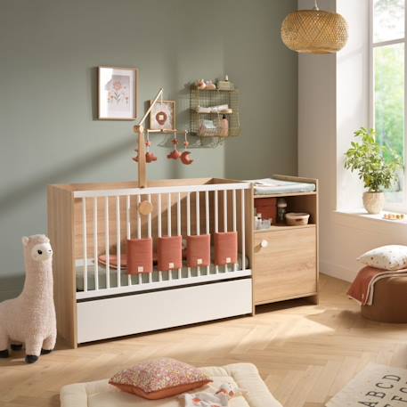 Tiroir de lit combiné évolutif sur roulettes - up Blanc 4 - vertbaudet enfant 