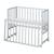 Berceau cododo 3en1 avec matelas et barrière safe asleep Blanc+Gris taupe 7 - vertbaudet enfant 