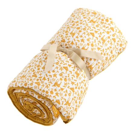 Tour de lit bébé en coton - promenons nous Jaune+Vert tilleul 2 - vertbaudet enfant 